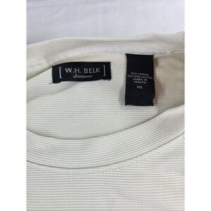 W.H. Belk Men's Short Sleeve Ivory Shirt Size XL Private BELK label
